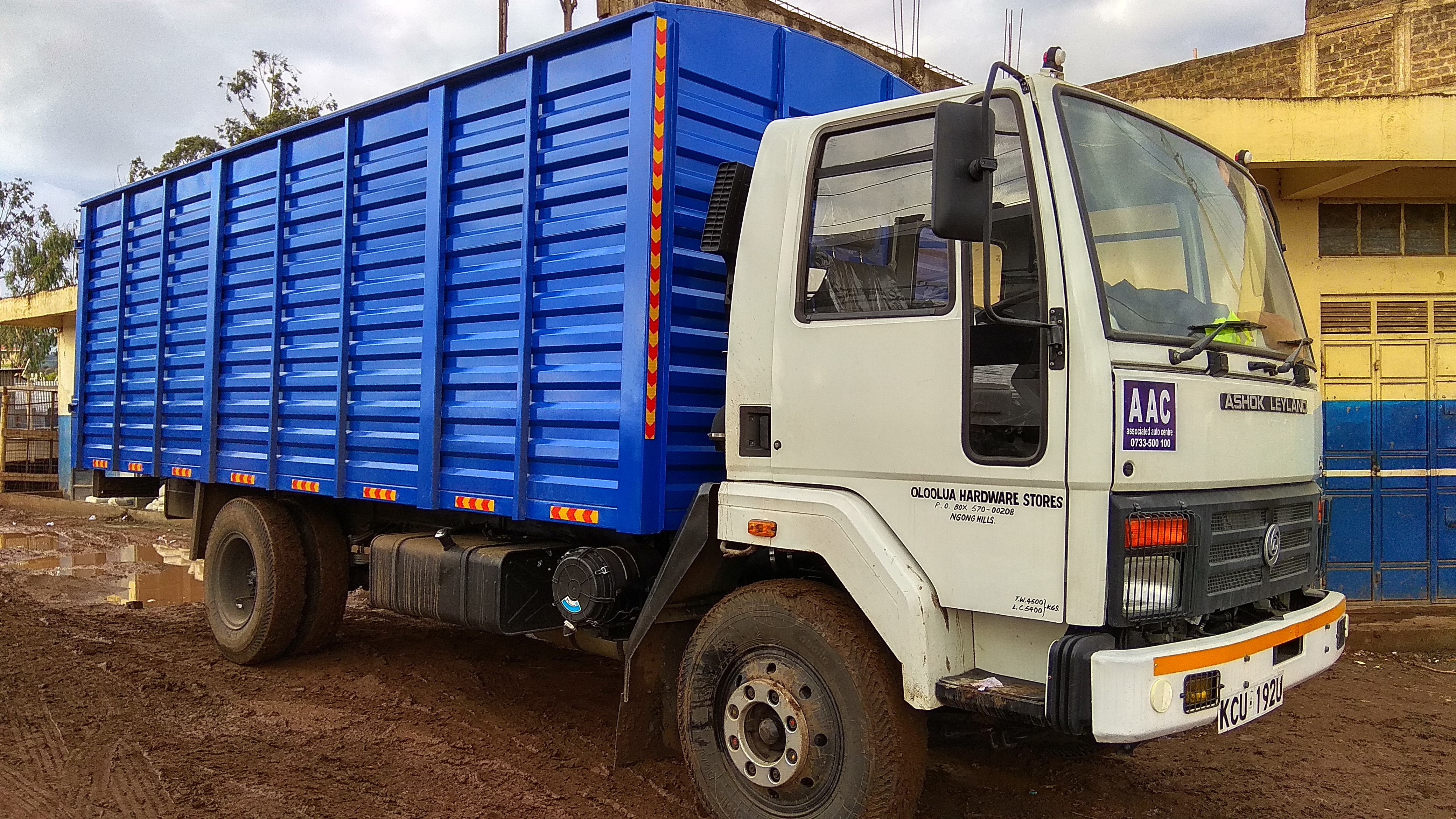 Oloolua Hardware delivery lorry KCU 192U